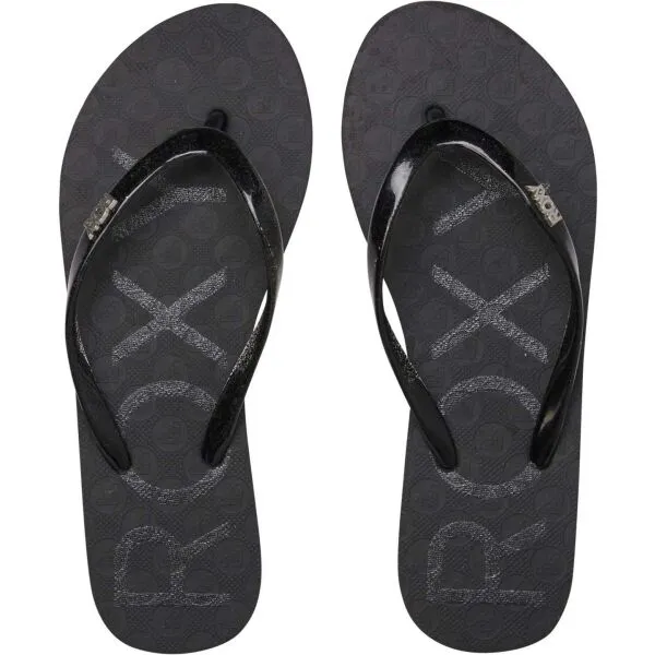 Roxy VIVA SPARKLE Dámske žabky, čierna, veľkosť 36