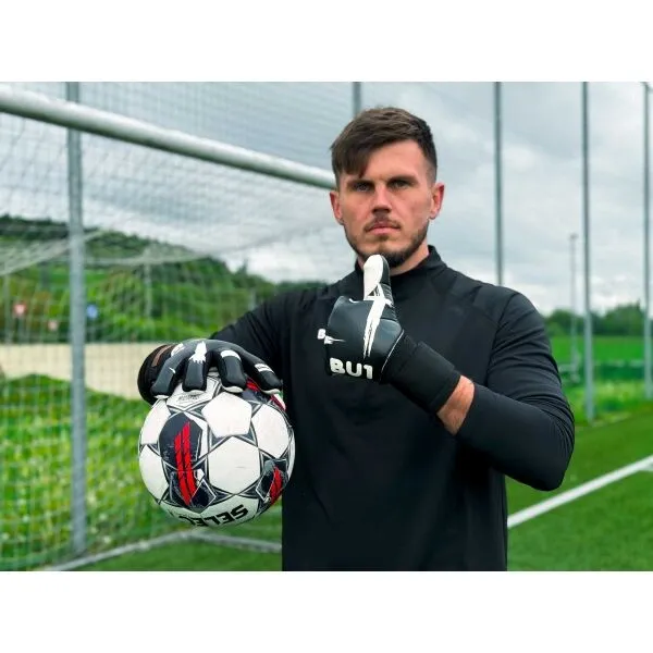 BU1 PLUS NC Pánske brankárske rukavice, čierna, veľkosť