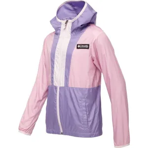 Columbia BACK BOWL HOODED WINDBREAKER Dievčenská vetrovka, ružová, veľkosť
