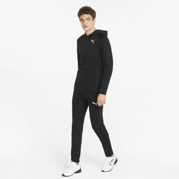 Puma EVOSTRIPE HOODIE Športová mikina, čierna, veľkosť