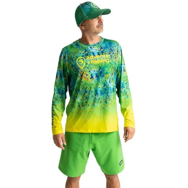 ADVENTER & FISHING UV T-SHIRT Pánske funkčné UV tričko, zelená, veľkosť