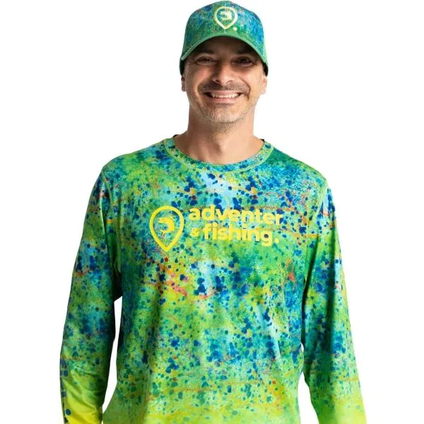 ADVENTER & FISHING UV T-SHIRT Pánske funkčné UV tričko, zelená, veľkosť
