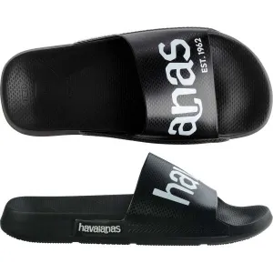 HAVAIANAS SLIDE CLASSIC LOGO MANIA Unisex šľapky, čierna, veľkosť 47/48