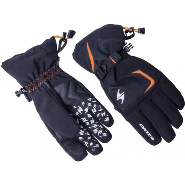 Lyžiarske rukavice BLIZZARD Reflex ski gloves, black orange