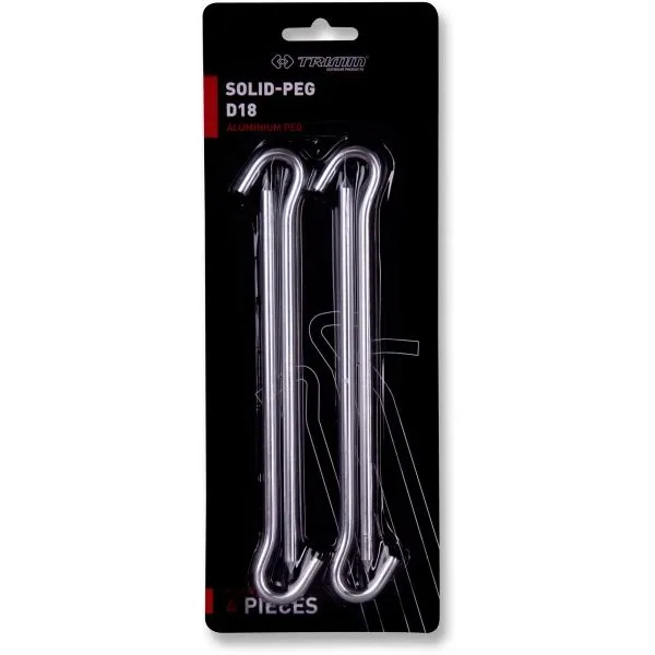 TRIMM SOLID-PEG-D18 (4PCS) Stanový kolík, strieborná, veľkosť