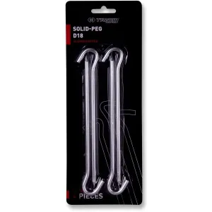 TRIMM SOLID-PEG-D18 (4PCS) Stanový kolík, strieborná, veľkosť