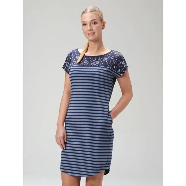 LOAP BALERIE Dámske šaty, modrá, veľkosť