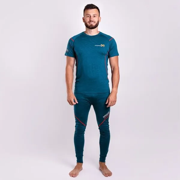 PROGRESS MERINO LT Pánske funkčné merino spodky, modrá, veľkosť XXL