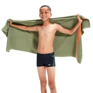 Speedo PLASTISOL PLACEMENT Chlapčenské športové plavky, tmavo modrá, veľkosť 15-16Y
