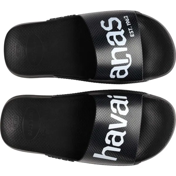 HAVAIANAS SLIDE CLASSIC LOGO MANIA Unisex šľapky, čierna, veľkosť 37/38