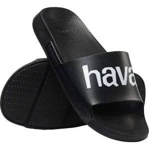 HAVAIANAS SLIDE CLASSIC LOGO MANIA Unisex šľapky, čierna, veľkosť 37/38