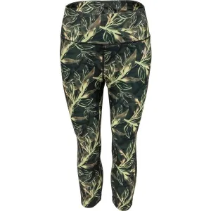 Fitforce JAKI Dámske 3/4 fitness legíny, zelená, veľkosť