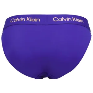 Calvin Klein BIKINI Dámsky spodný diel plaviek, modrá, veľkosť