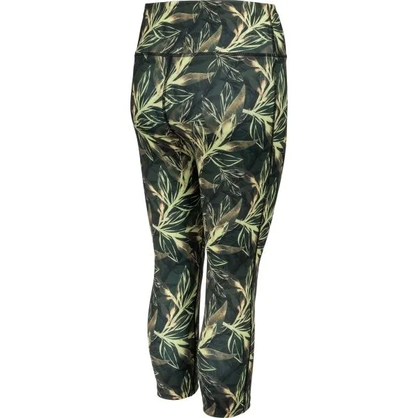 Fitforce JAKI Dámske 3/4 fitness legíny, zelená, veľkosť