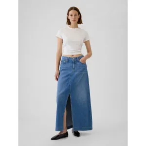 GAP Denim maxi skirt UltraSoft - Women's