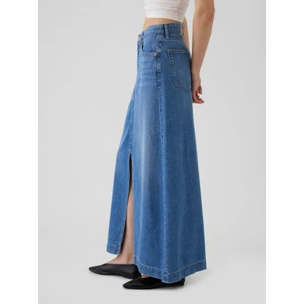GAP Denim maxi skirt UltraSoft - Women's