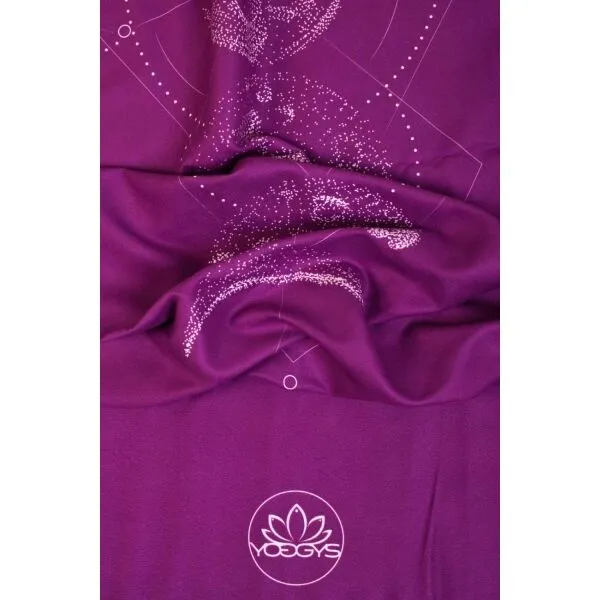 YOGGYS LARGE TOWEL NA JÓGU MOON PHASE Uterák na jogu, fialová, veľkosť