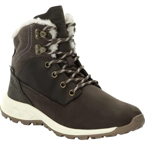 Jack Wolfskin QUEENSTOWN CITY TEXAPORE MID W Dámska zimná obuv, hnedá, veľkosť