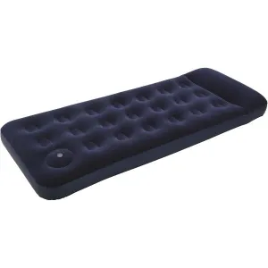Bestway EASY INFLATE FLOCKED AIR Nafukovací matrac, modrá, veľkosť