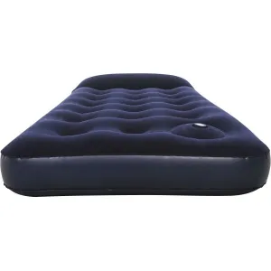Bestway EASY INFLATE FLOCKED AIR Nafukovací matrac, modrá, veľkosť