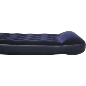 Bestway EASY INFLATE FLOCKED AIR Nafukovací matrac, modrá, veľkosť