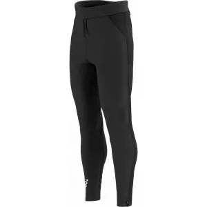 Compressport HYBRID SEAMLESS HURRICANE PANTS Pánske vetruodolné bežecké nohavice, čierna, veľkosť