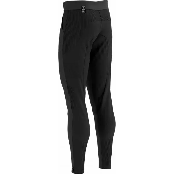 Compressport HYBRID SEAMLESS HURRICANE PANTS Pánske vetruodolné bežecké nohavice, čierna, veľkosť