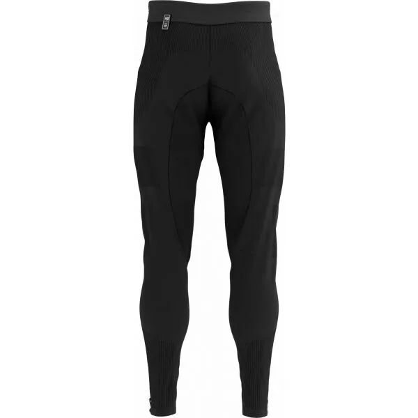Compressport HYBRID SEAMLESS HURRICANE PANTS Pánske vetruodolné bežecké nohavice, čierna, veľkosť