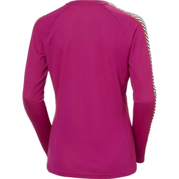 Helly Hansen W LIFA ACTIVE STRIPE CREW Dámske funkčné tričko, ružová, veľkosť