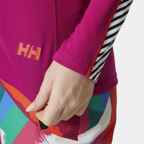 Helly Hansen W LIFA ACTIVE STRIPE CREW Dámske funkčné tričko, ružová, veľkosť