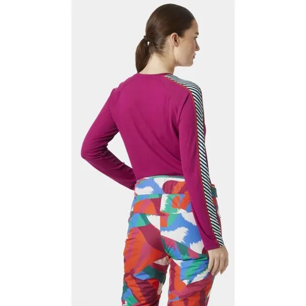Helly Hansen W LIFA ACTIVE STRIPE CREW Dámske funkčné tričko, ružová, veľkosť