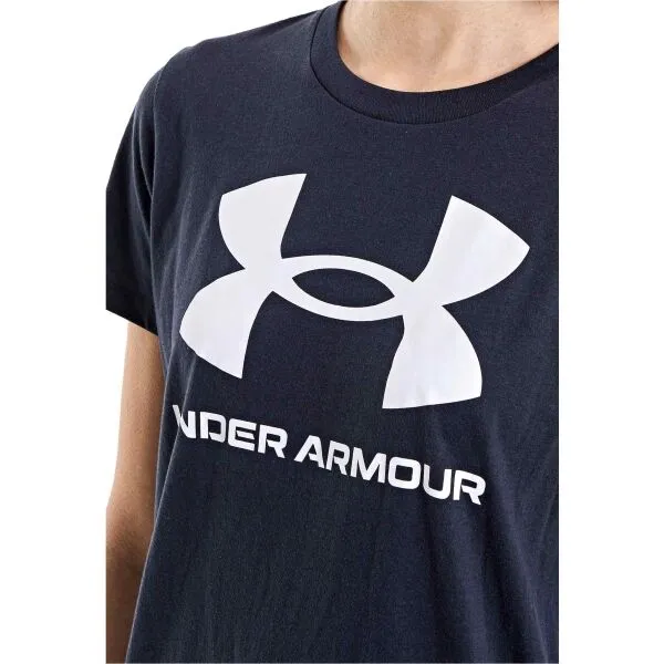 Under Armour LIVE SPORTSTYLE GRAPHIC SS Dámske tričko, čierna, veľkosť