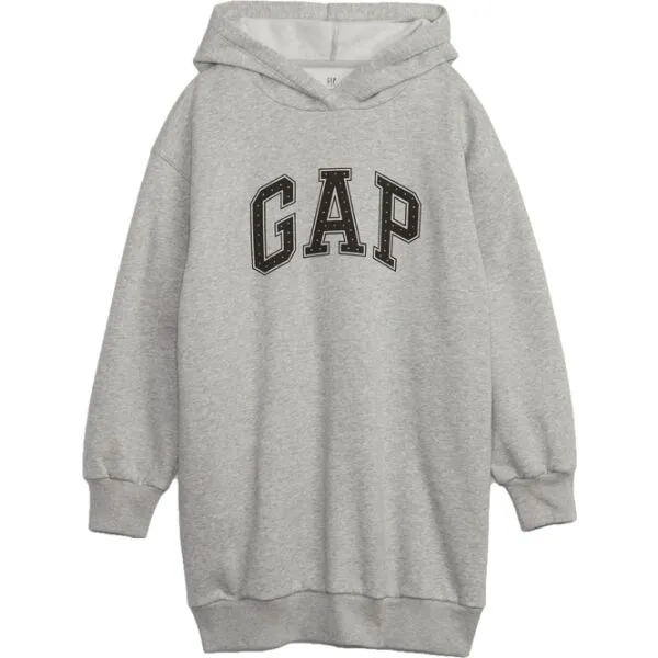 GAP LOGO Dievčenské šaty, sivá, veľkosť