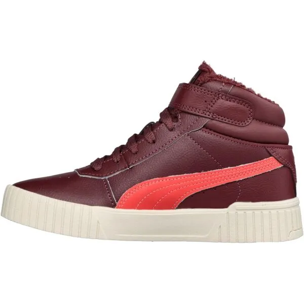 Puma CARINA 2.0 MID WTR JR Dievčenské zimné tenisky, vínová, veľkosť 38