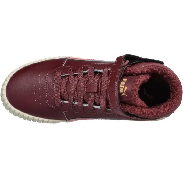 Puma CARINA 2.0 MID WTR JR Dievčenské zimné tenisky, vínová, veľkosť 38