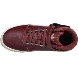 Puma CARINA 2.0 MID WTR JR Dievčenské zimné tenisky, vínová, veľkosť 38