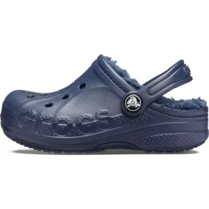 Crocs BAYA LINED CLOG K Detské šľapky, tmavo modrá, veľkosť 32/33