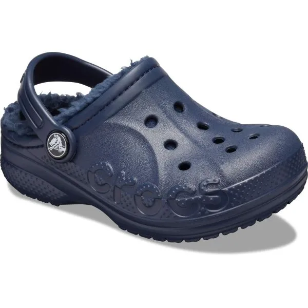 Crocs BAYA LINED CLOG K Detské šľapky, tmavo modrá, veľkosť 32/33