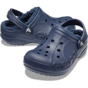 Crocs BAYA LINED CLOG K Detské šľapky, tmavo modrá, veľkosť 32/33