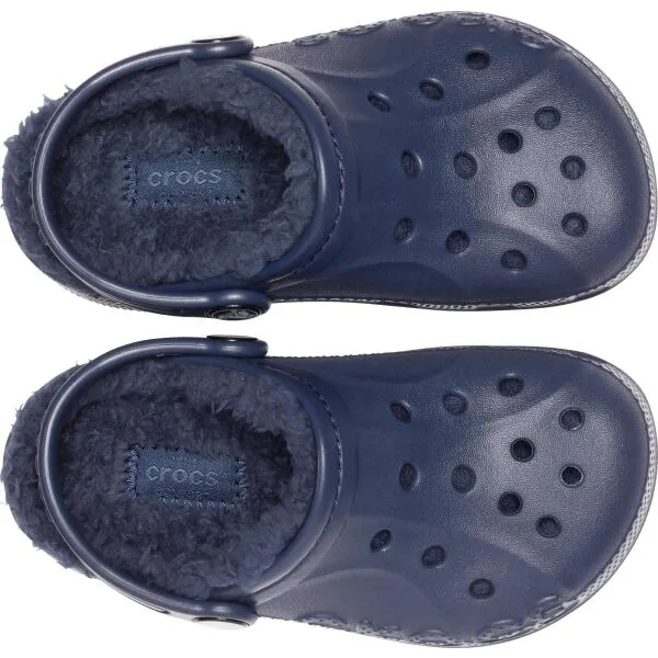 Crocs BAYA LINED CLOG K Detské šľapky, tmavo modrá, veľkosť 32/33