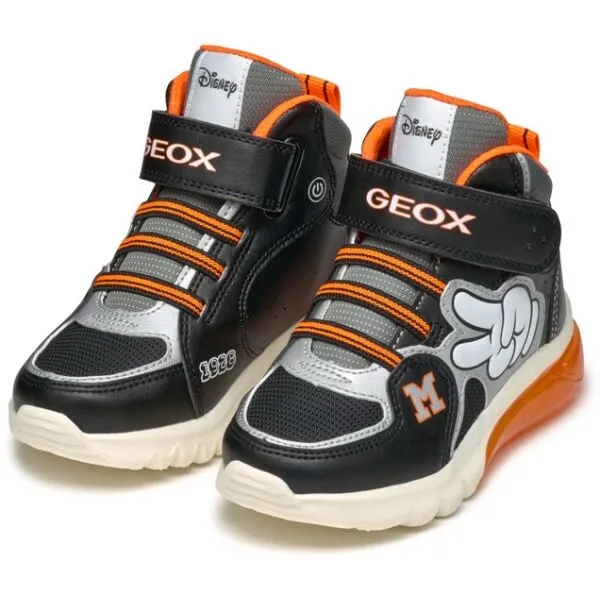 Geox J CIBERDRON F Chlapčenské tenisky, čierna, veľkosť