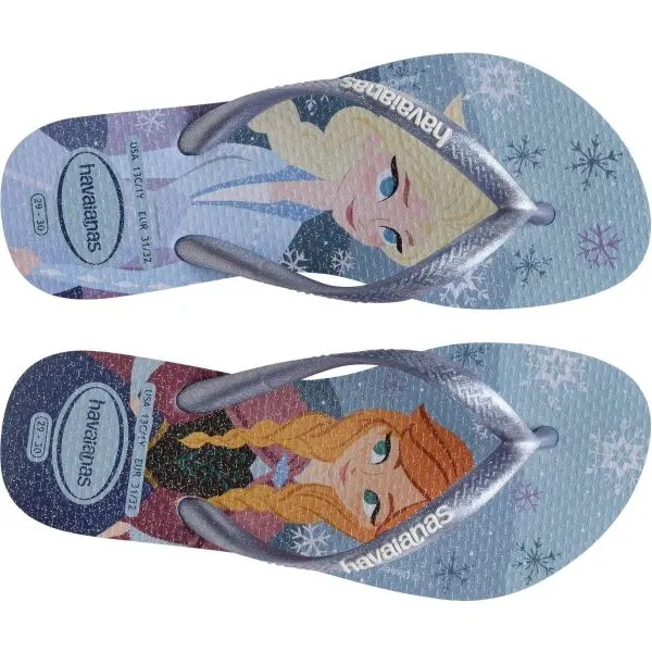 HAVAIANAS KIDS SLIM PRINCESS Dievčenské žabky, svetlomodrá, veľkosť 29/30