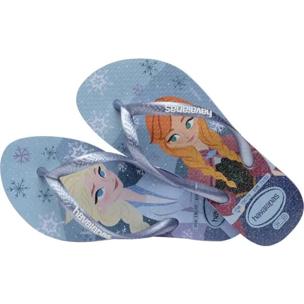 HAVAIANAS KIDS SLIM PRINCESS Dievčenské žabky, svetlomodrá, veľkosť 29/30