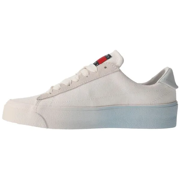 Tommy Hilfiger TOMMY JEANS LEATHER V.FLATFORM Dámske nízke tenisky, biela, veľkosť