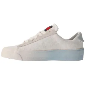 Tommy Hilfiger TOMMY JEANS LEATHER V.FLATFORM Dámske nízke tenisky, biela, veľkosť