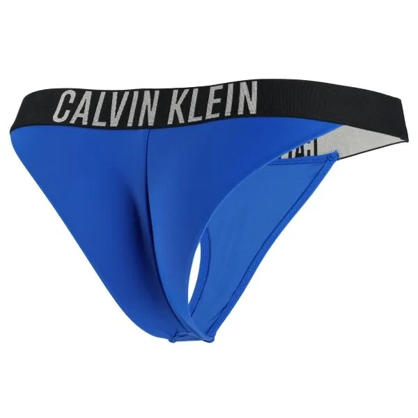 Calvin Klein INTENSE POWER-BRAZILIAN Dámsky spodný diel plaviek, modrá, veľkosť