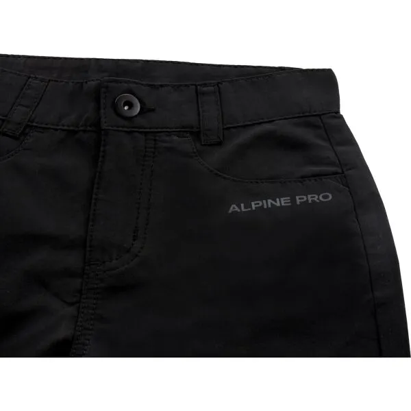 ALPINE PRO FEBRO Detské nohavice, čierna, veľkosť