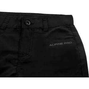 ALPINE PRO FEBRO Detské nohavice, čierna, veľkosť