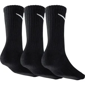 Nike 3PPK VALUE COTTON CREW 3PPK VALUE COTTON CREW - Športové ponožky, čierna, veľkosť