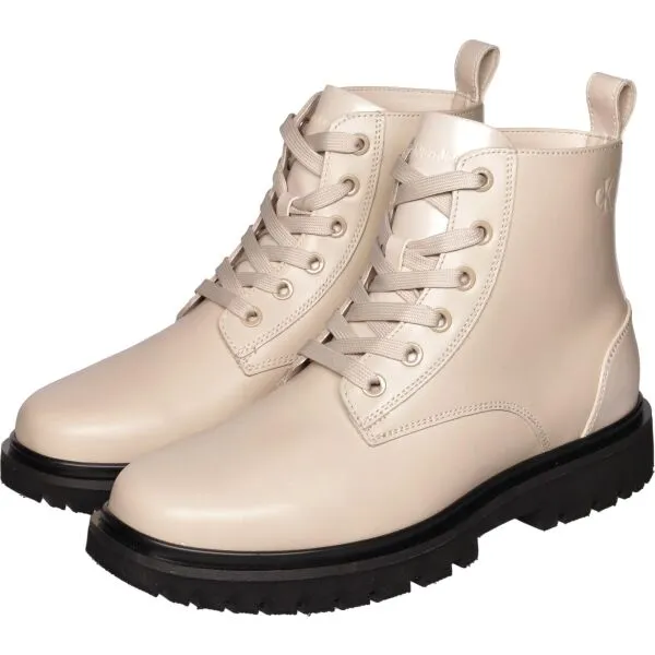 Calvin Klein EVA BOOT MID LACEUP Dámska členková obuv, biela, veľkosť